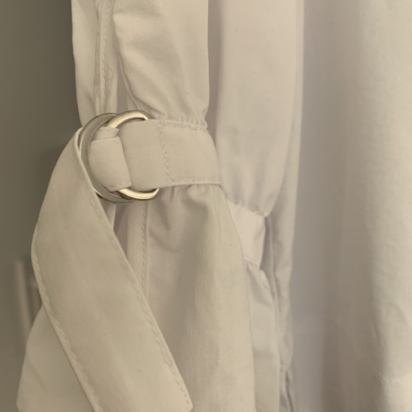 White cotton blend blouse - Picture 3 of 4